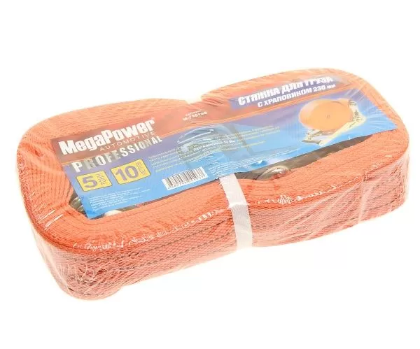 Стяжка для груза с храповиком 5000кг 10м х 50мм M-73510S MEGAPOWER