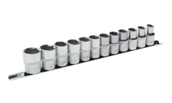 Набор торцевых головок RF-4121-5: 1/2"DR 6-гранных 12пр. (на планке) ROCKFORCE /1/5/10