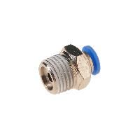 Фитинг  RF-SPC04-02 для пластиковых трубок 4мм с наружной резьбой 1/4" ROCKFORCE /1 NEW
