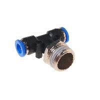 Фитинг  RF-SPB08-04 Т-образный  для пластиковых трубок 8мм с наружной резьбой 1/2" ROCKFORCE /1 NEW