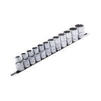 Набор торцевых головок RF-4121-9: 1/2"DR 12-гранных 12пр. (на планке) ROCKFORCE /1/5/10