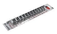 Набор торцевых головок RF-4121-5: 1/2"DR 6-гранных 12пр. (на планке) ROCKFORCE /1/5/10