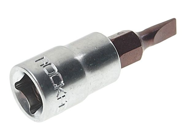 Головка-бита шлицевая SL 4мм, 1/4" ROCKFORCE /1/10/100