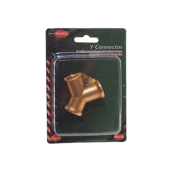 Разветвитель RF-SP030/1 Y-образный внутр.резьба 1/4" в блистере ROCKFORCE /1 NEW