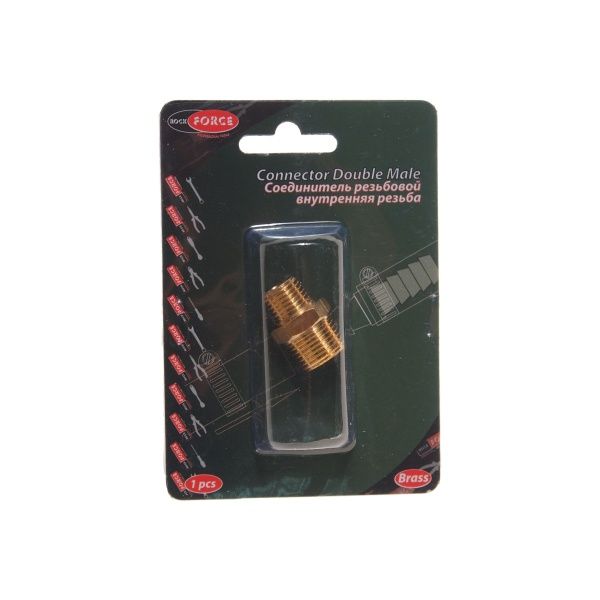 Соединитель RF-MM06/04 резьбовой наруж. резьба 3/8"x1/4" в блистере ROCKFORCE /1 NEW