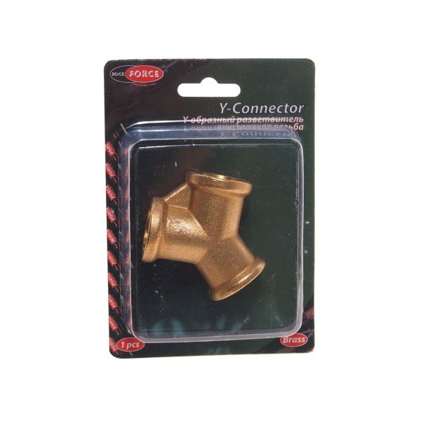 Разветвитель RF-SP030/2 Y-образный внутр.резьба 3/8" в блистере ROCKFORCE /1 NEW