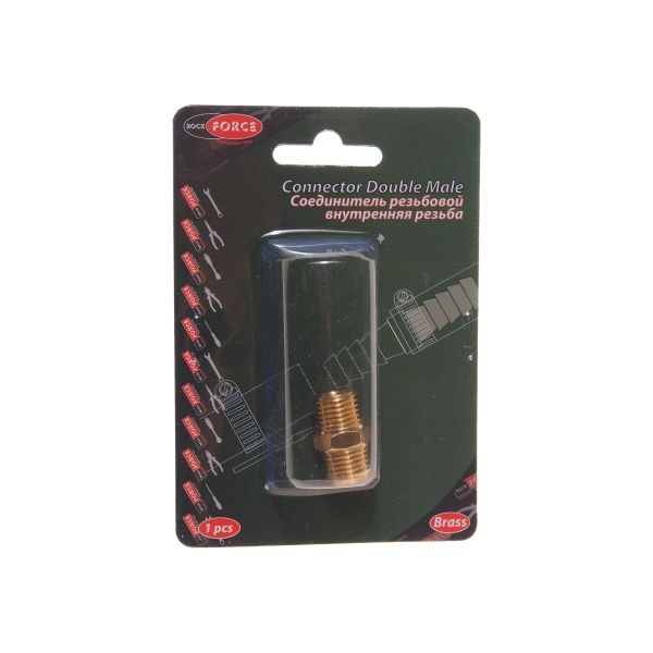 Соединитель RF-MM04/04 резьбовой наруж. резьба 1/4"x1/4" в блистере ROCKFORCE /1 NEW