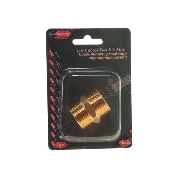 Соединитель RF-MM12/12 резьбовой наруж. резьба 3/4"x3/4" в блистере ROCKFORCE /1 NEW