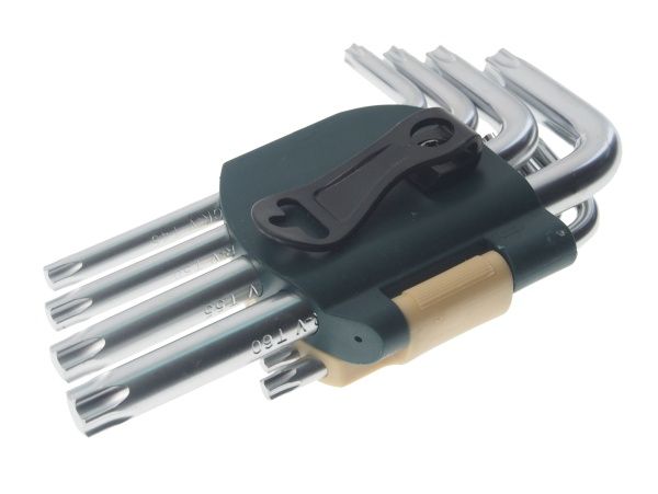 Набор ключей RF-5151 TORX Г-образных, 15пр.(Т6- Т10,Т15,Т20,Т25,Т27,Т30,Т40,Т45,Т50,Т55,Т60)в пластиковом держателе ROCKFORCE /1