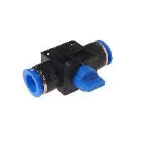 Фитинг  RF-SHVFF12-12 для пластиковых трубок с краном 12х12мм ROCKFORCE /1 NEW