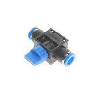 Фитинг  RF-SHVFF08-08 для пластиковых трубок с краном 8x8мм ROCKFORCE /1 NEW