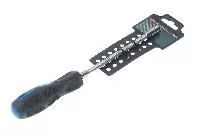 Рукоятка RF-64808 с гибким удлинителем и головкой 8мм, на пластиковом держателе  ROCKFORCE /1